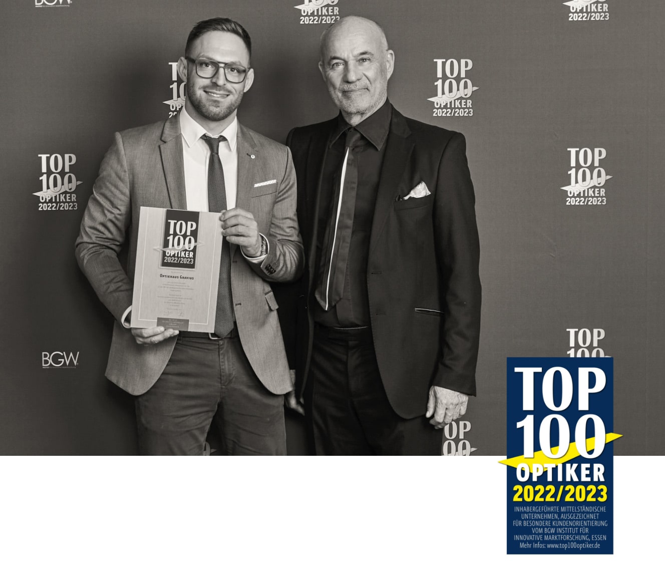 Verleihung Top 100 Optiker Deutschlands 2022/2023 – Optikhaus Gravius Verleihung Top 100 Optiker Deutschlands 2022/2023 – Optikhaus Gravius